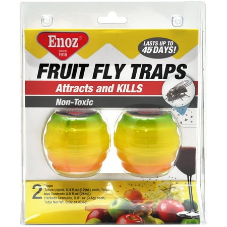 UPC 070922051534 product image for Enoz Fruit Fly Trap Kitchen Fruit Fly Trap .4 Oz 2 Ct | upcitemdb.com