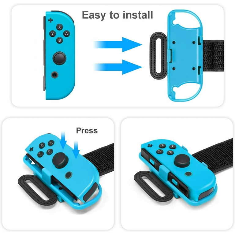 Leg Strap and Wrist Band for Nintendo Switch Sports,Adjustable Leg