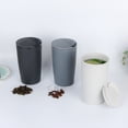 thumbnail image 4 of Matsuzay Taza de café de trigo, taza de leche de agua con tapa, vaso de moda de boca ancha para el hogar y el coche, vasos para viajes al aire libre, Cocina y Comedor Beige Matsuzay HA081604-03, 4 of 6