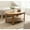 Natural, variant on Kate and Laurel Foxford Modern Tiered Oval Coffee Table, 38 x 24 x 18, Natural Brown, Transitional Two-Tier Living Room Table with Storage and Resilient Wood Construction