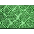 thumbnail image 1 of Ahgly Company Indoor Rectangle Abstract Emerald Green Contemporary Area Rugs, 2' x 5', 1 of 4