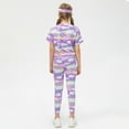 thumbnail image 3 of Girls Athletic Tops Short Sleeves Running Active Yoga Dance Sports Shirts 5-12Y, 3 of 7