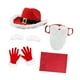 thumbnail image 3 of Gorros y barba de Papá Noel Strade Fareast Limited traje de cosplay reutilizable, 3 of 8