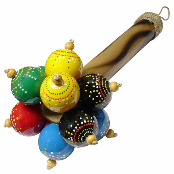 Stoneage Arts Inc 10" Hand-Carved Bamboo Maracas