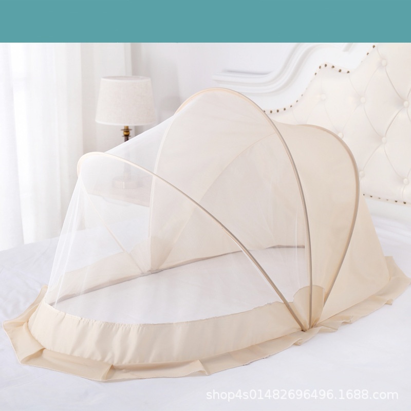 Merbary Baby Bed Portable Folding Crib Mosquito Net Portable Cots Newborn Foldable Crib