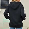 thumbnail image 4 of Jeans Grande Taille pour Femmes, Chandail à Capuche Imprimé à Manches Longues et Col Rond, Plus Molleton, 4 of 4