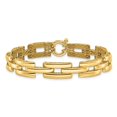 thumbnail image 3 of Auriga Fine Jewelry 14K Yellow Gold Polished Fancy Link Bracelet 7.5inch for Women, 3 of 7