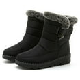 thumbnail image 3 of Fashion Women Winter Water Women S Snow Boots Size 11 Proof Flat Hook Loop Rain Snow Boots for Women Keep Warm Snow Boots Snow Boots Women Tall Comfortable Mid Delightful Women's Snow Boots, 3 of 9