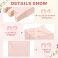 thumbnail image 6 of Scheam 30 Pcs Square Favor Boxes 2 inch Mini Candy Box Paper Gift Bags DIY Packaging Boxes Small Items Containers with Ribbons for Birthday Christmas Anniversary (Pink), 6 of 7