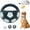 Black, variant on The Mellow Dog Calming Ball, Calming Balls for Dogs, Ball with Handle Dog Soccer Balls Launcher Squeaky Interactive Tennis Football Calmings Toys Dogs Chasing Toy Floating Toss and Fetch Play(3PCS-A)