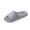 Gray, variant on Black Mens Soft Sole Solid Color Slippers Indoor Thick Comfort Fashion