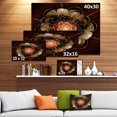 thumbnail image 4 of Design Art - Motif de Fleurs Fractales Rouge Or Foncé, 4 of 4