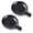 Matte Black, variant on Coffee Spoon Rest, 3.3" Small Ceramic Spoon Holder, Set of 2, Matte Reactive White