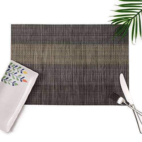 Millie Home Placemats for Dining Table Vinyl Heat Resistant Wipeable