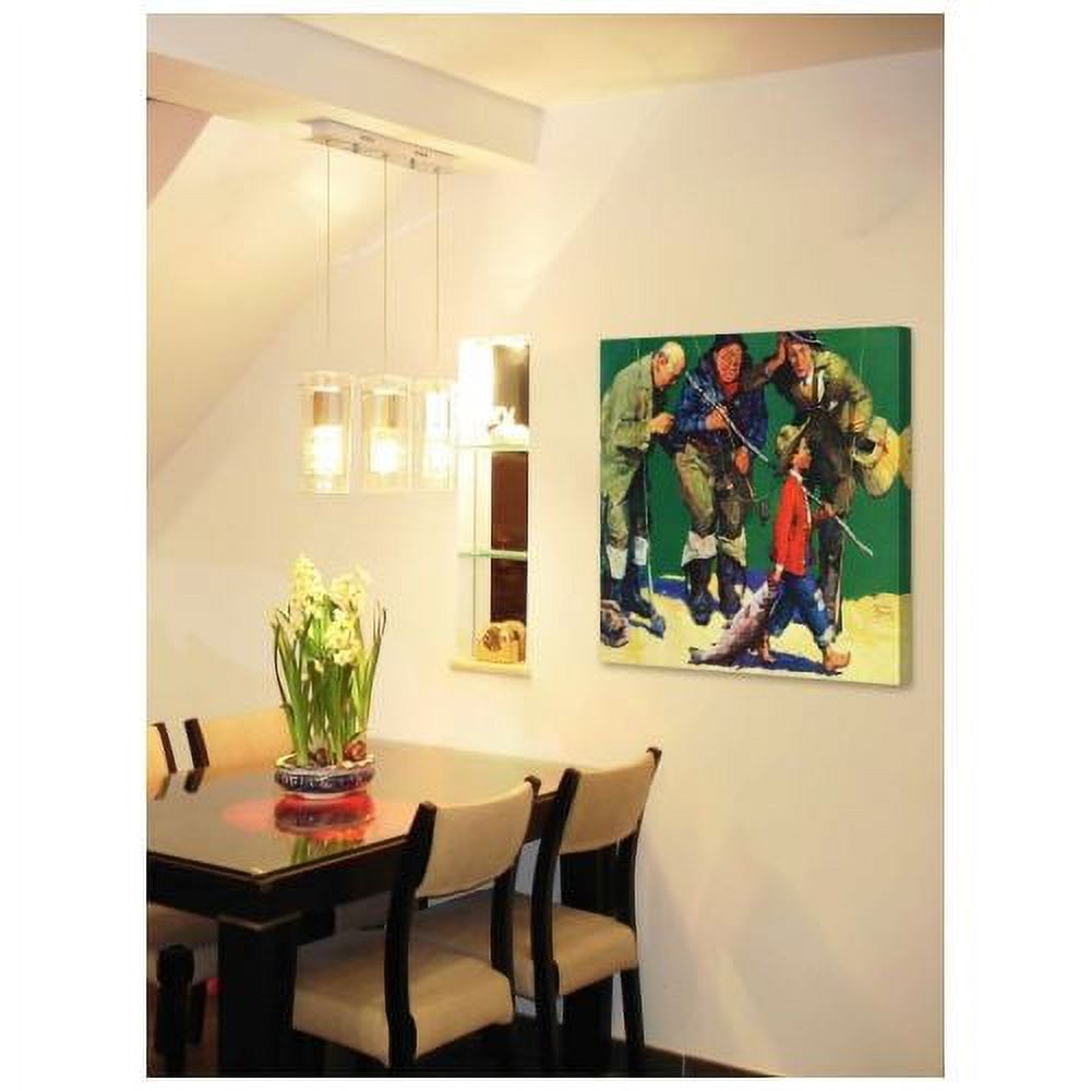 "The Best Fisherman" Painting Print on Wrapped Canvas