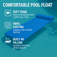 thumbnail image 3 of California Sun Luxury Vinyl-Dipped Pool Float with Built-in Pillow – Soft Closed-Cell Foam Lounger for Adults, Unsinkable Water Mat (Ocean Blue), 3 of 7