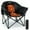Black w/Pillow, variant on Slsy Oversized Heated Camping Chair w/Pillow, Padded Camp Chair with 3 Heat Levels, Portable Folding Heated Chair Round Moon Saucer Folding Lawn Chair Outdoor Chair for Camping, Lounge Patio