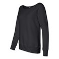 thumbnail image 2 of Ladies' Sponge Fleece Wide Neck Sweatshirt - SOLID BLK TRBLND - M, 2 of 5