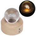thumbnail image 1 of Caja de música, caja de música de bola de cristal transparente con bola de cristal giratoria, caja de música de madera, diseño de última generación, 1 of 12