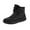 Black, variant on Darzheoy 7-12 Toddler Baby Boys Girls High Tops Ankle Sneakers Soft Anti-Slip Sole Leather Moccasins Infant Newborn Prewalker First Walking Crib Shoes