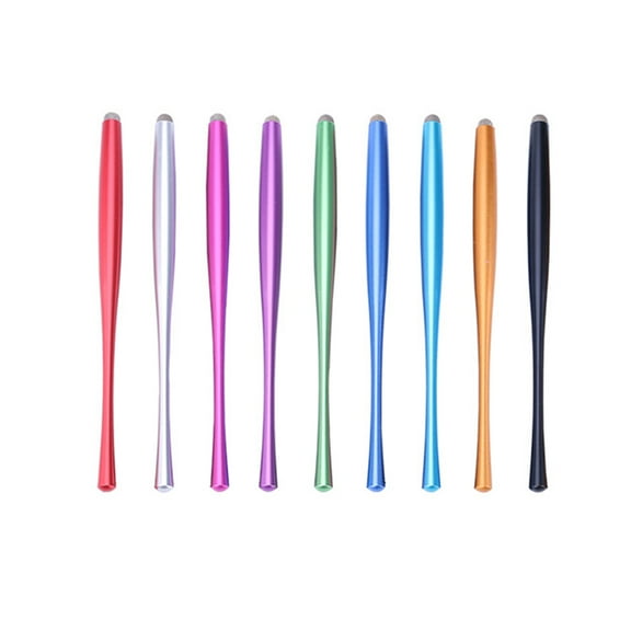 Troglfold 4pcs Metal Capacitive Stylus Replacable Fiber Cloth Tip Touch Pen Handwriting Capacitive Pens for Phone Tablet (Mixed Colors)