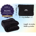 thumbnail image 6 of BlueHills Premium Soft Travel Blanket Pillow Airplane Throw - Black, 6 of 9