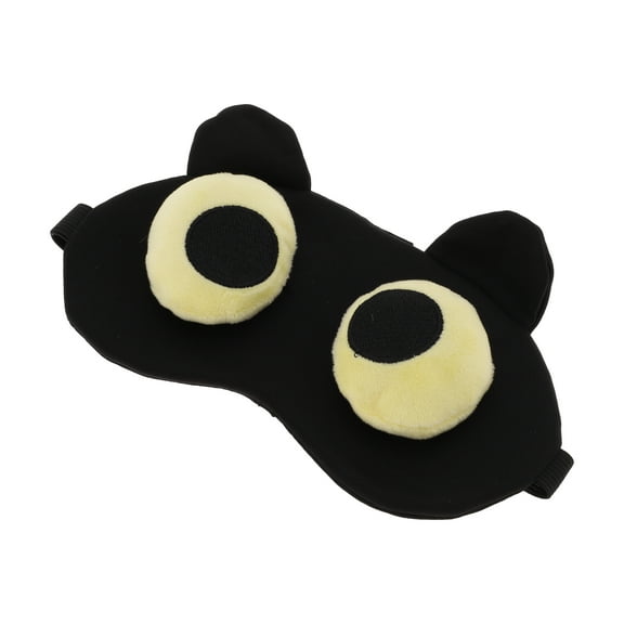 1 Pc Black Yellow Eyes Circle Eyes Sleep Mask Soft Eye Shade Cover for Rest