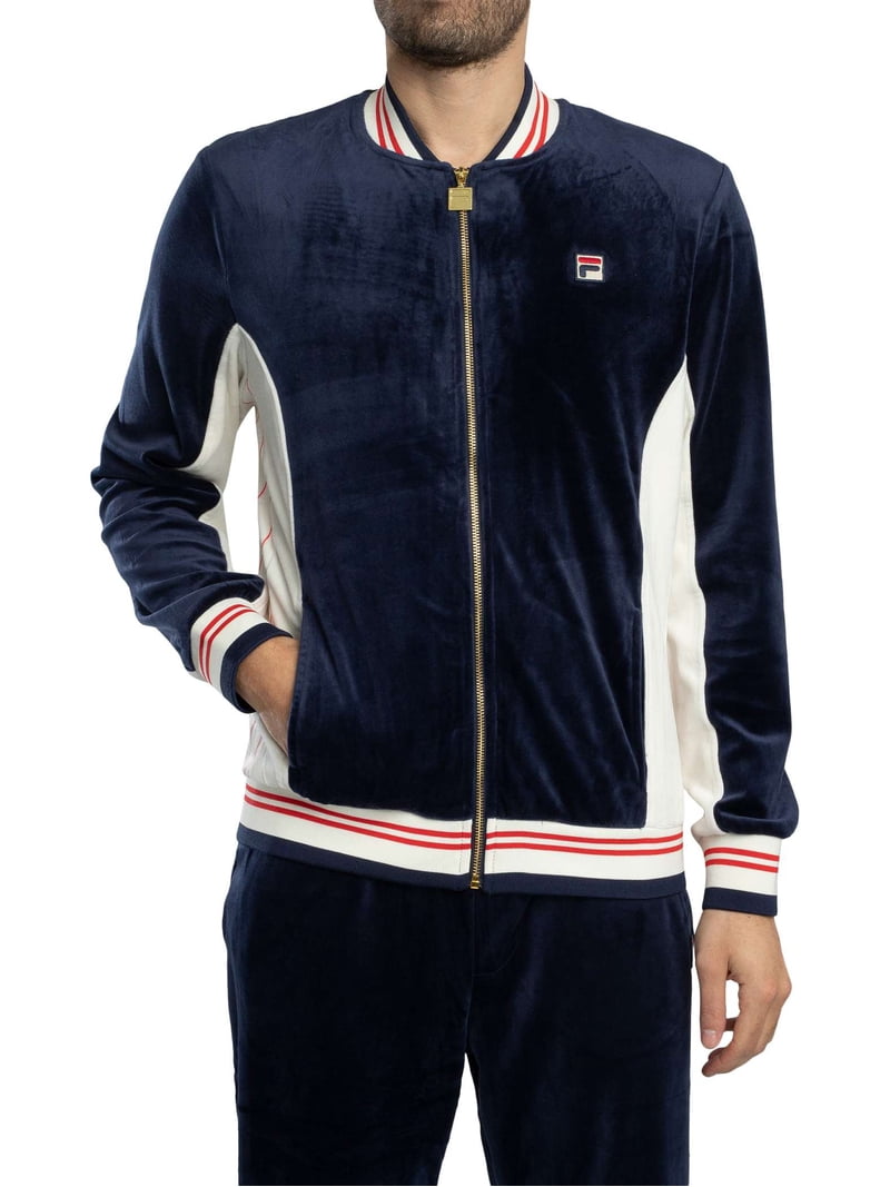 Fila Miguel Velour Archive Track Jacket, Blue - Walmart.com
