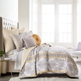 thumbnail image 1 of Levtex Home Ives Quilt Set  Full/Queen Quilt Two Standard Pillow Shams, Grey/Yellow, 1 of 9