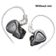 thumbnail image 1 of Auricular CCA CSN Auriculares internos con reducción de ruido Auriculares portátiles compatibles con Bluetooth de 3,5 mm, gris, sin micrófono Noticed EL003193-03, 1 of 2