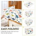 thumbnail image 2 of Yayeee Collapsible Cube Storage Bin with Lid Fabric Closet Decorative Basket with Handles, Dinosaur Pattern, 2 of 7