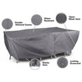thumbnail image 4 of Covermates Outdoor Cover for Dining Sets with Umbrellas - 126"W x 88"D x 30"H, 300D Polyester, All-Weather, 4 of 8