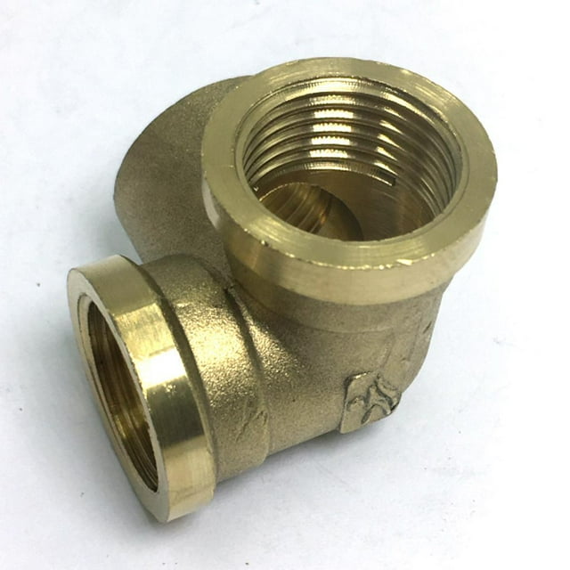 Accesorios de Tubo de Conector de Latón Hembra de 1/2 '' , Esquina de la pared DN15 DYNWAVEMX Adaptador de rosca de latón de 3 vías