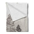 thumbnail image 2 of Country Soft Flannel Fleece Blanket, Pine Trees in the Forest on Foggy Seem Ombre Backdrop Wildlife Adventure Art, Cozy Plush for Indoor and Outdoor Use, 50" x 70", Pale Mauve Taupe, by Ambesonne, 2 of 5