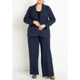 thumbnail image 3 of ELOQUII Women's Plus Size The Ultimate Stretch Long One Button Blazer, 3 of 6