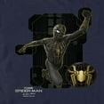 thumbnail image 2 of Men's Marvel Spider-Man: No Way Home Black Suit Tech  Graphic Tee Navy Blue Medium, 2 of 5
