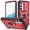 Red+Black, variant on Allytech Cover Case for Samsung Galaxy A24 with Slide Camera Cover, Hard PC Back & Soft TPU Bumper Drop Proof Lens Protection Ring Holder Kickstand Rugged Case for Galaxy A24 4G 6.5" 2023, Green