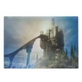 thumbnail image 1 of Medieval Cutting Board, Old Castle on the Hill Royal Stories of Middle Age Mist, Decorative Tempered Glass Cutting and Serving Board, Large Size, Grey Blue, by Ambesonne, 1 of 1