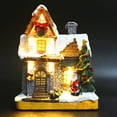 thumbnail image 3 of Christmas Sale! Christmas Village Houses Christmas Decorations LED Light Up Christmas Village Sets Town Scene Desktop Gift Christmas Decorations Figurines Buildings Landscape Decor Gifts, 3 of 5
