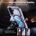thumbnail image 4 of Armor Designed for Samsung Galaxy A35 Magnetic Case, Rugged Shockproof, with 360 Rotate Ring Kickstand, Hard Anti-Drop Heavy Duty Protection Hybrid Phone Cover for Galaxy A35, Lightpurple, 4 of 7