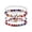 B, variant on 4th of July Accessories, 250th Anniversary Patriotic Red White Blue Beaded Stackable Stretch Bracelets, Independence Day Accessories for Fourth of July Party Favors for Women Men