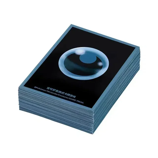 80Pcs/set PTCG DIY Anime Card Sleeve Trading Card Protector Board Game Energy Card Sleeve Darkness Energy No Card Wave 9