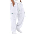 thumbnail image 1 of Pantalones cargo de pana para hombre - Pantalones utilitarios urbanos - Poliéster, múltiples bolsillos, tallas S-XXL, 1 of 6