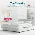 thumbnail image 4 of Sleepgram Supima 400 Thread Count Cotton Zippered Duvet Cover, Queen, White, 4 of 8