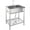 28x20in, variant on 39x20in Stainless Steel Utility Sink Freestanding Single Bowl with Hot and Cold Faucet Integrated Storage Rack Commercial Laundry Farmhouse Bathroom Kitchen