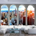 thumbnail image 1 of Tiptophomedecor New York Wallpaper Wall Mural - Pillars And New York, 1 of 4