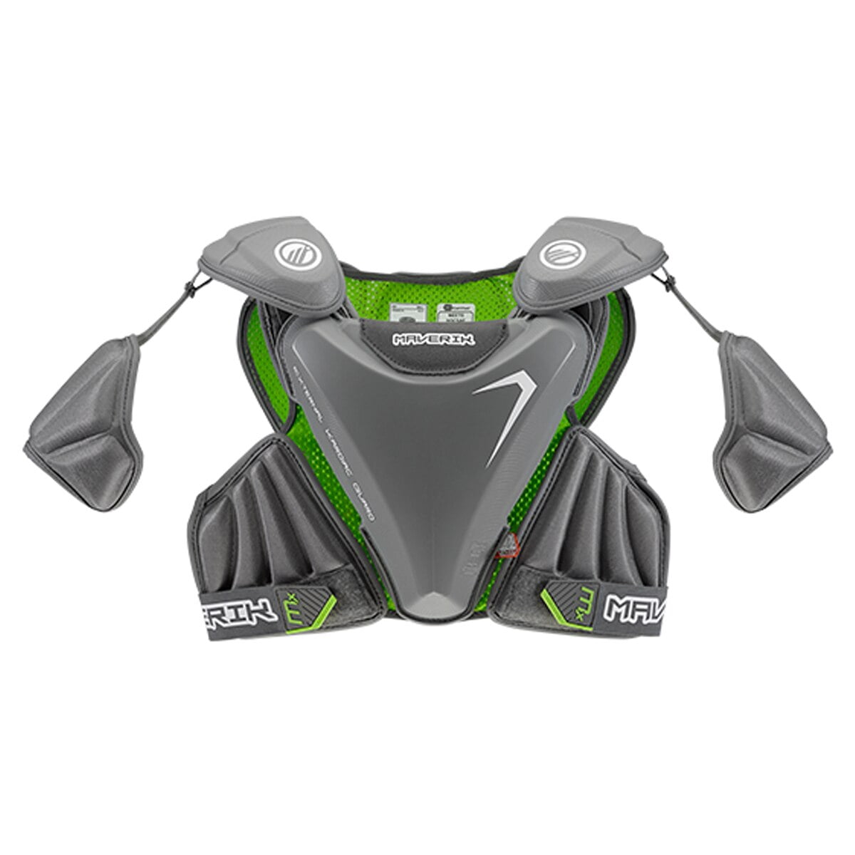 Maverik MX EKG Lacrosse Shoulder Pads Grey