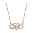 thumbnail image 5 of Infinity Heart Necklace for Women Cubic Zirconia Love Heart Pendant Necklace Romantic Birthday Gifts for Girlfriend Wife, 5 of 8