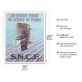 thumbnail image 2 of A Public Service at the Service of the Public (Un Service Public Au Service Du Public) - Vintage SNCF French Railway Poster by Paul Colin c.1947 - Fine Art Matte Paper Print (Unframed) 16x20in, 2 of 4
