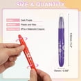 thumbnail image 2 of Uxcell 6Pcs Watercolor Gel Crayon for Coloring, Dark Purple, 2 of 6